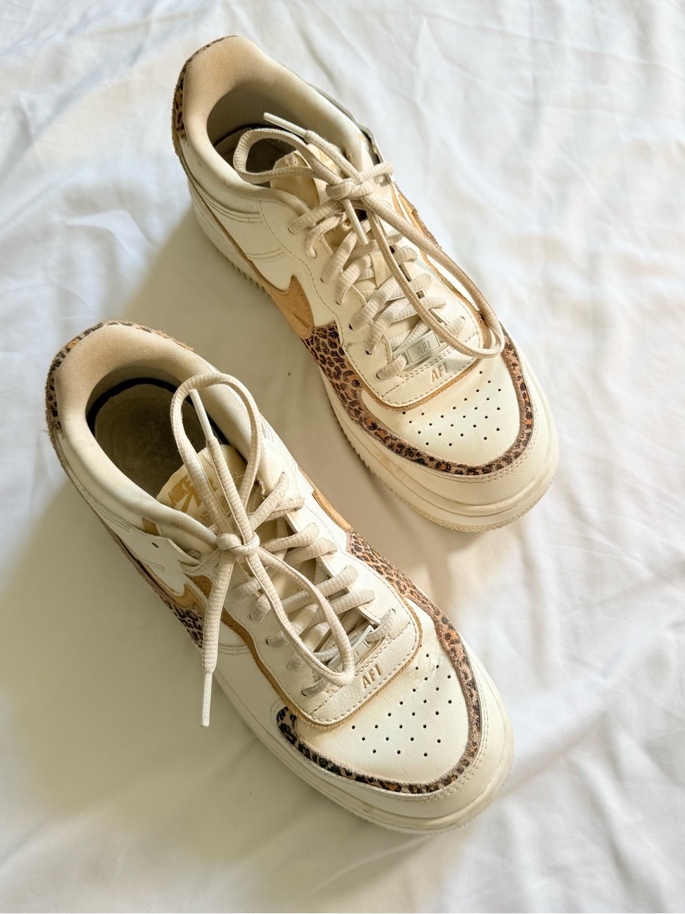 Nike AF1 Shadow Wild Leopard Animal Print Platform Shoes Women's 8.5 CI0919-120